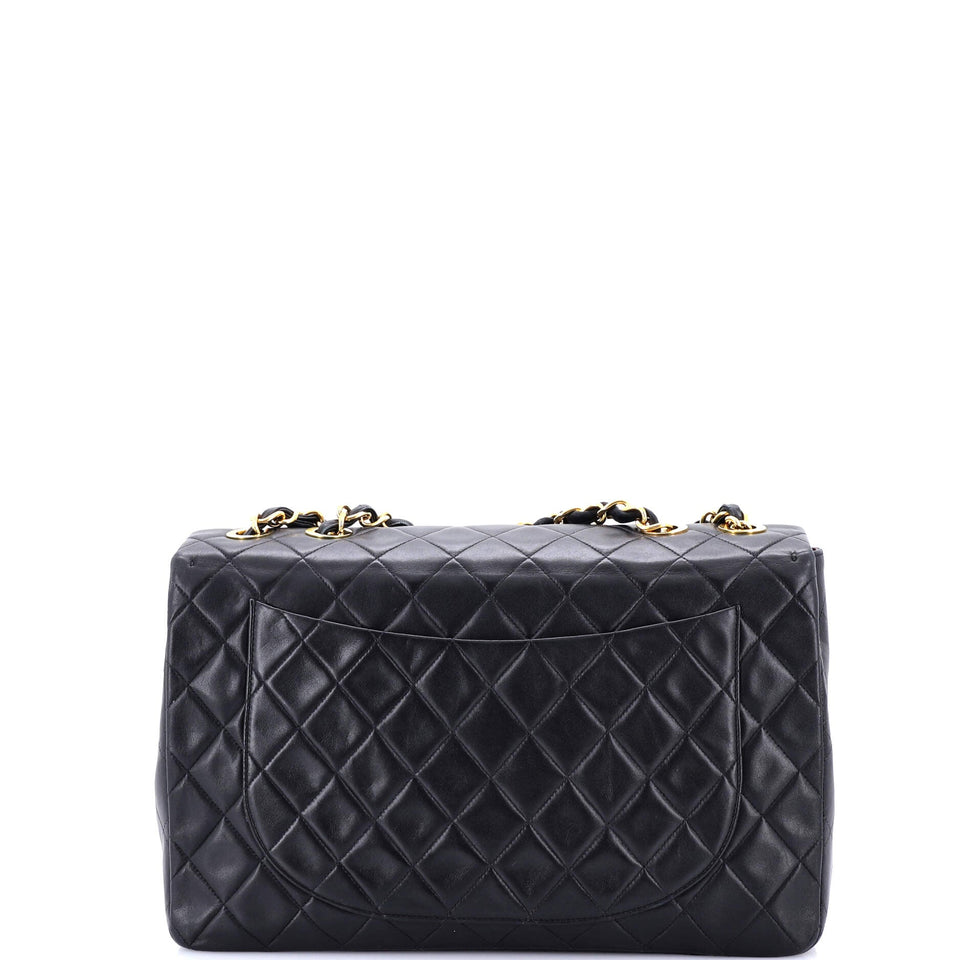 Vintage Classic Single Flap Bag Quilted Lambskin Maxi