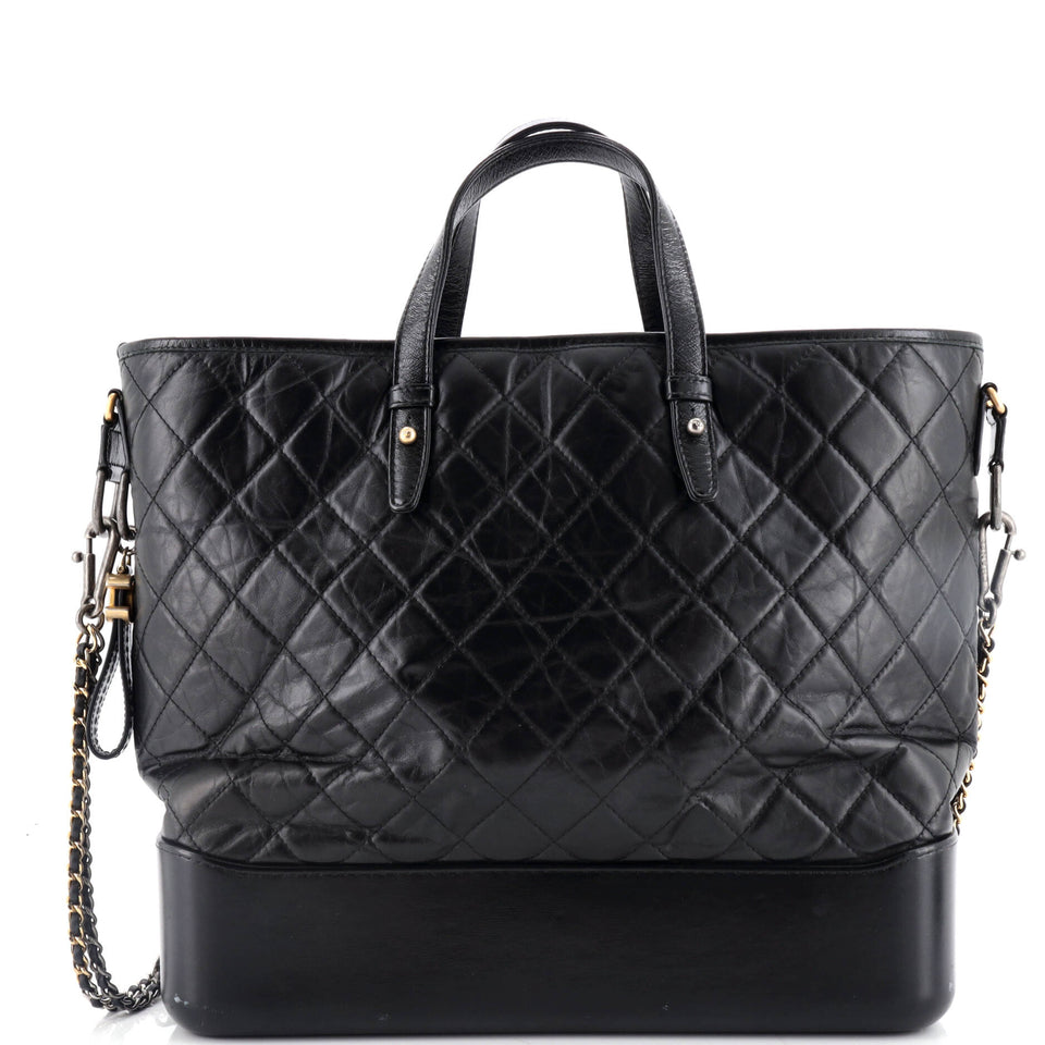 Gabrielle Shopping Tote Quilted Calfskin Large