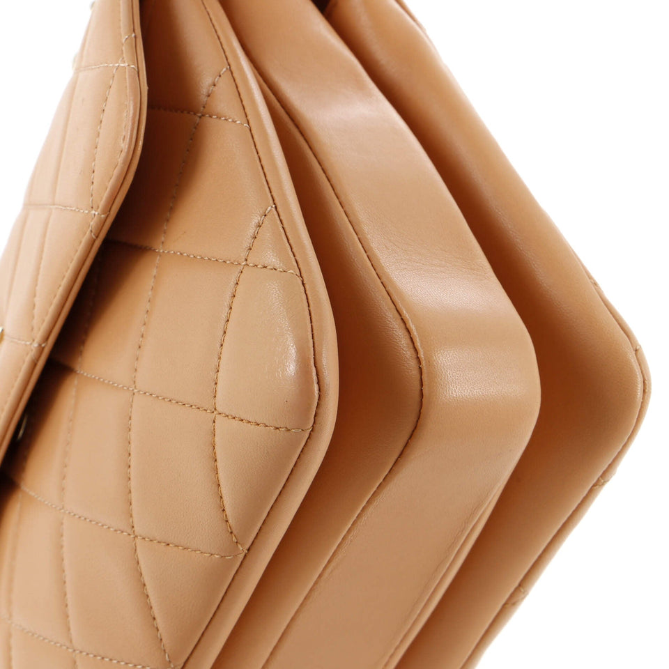 Trendy CC Top Handle Bag Quilted Lambskin Small