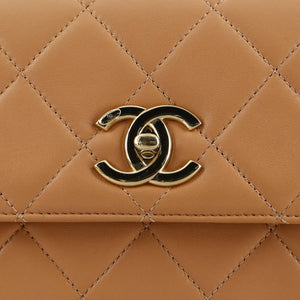 Trendy CC Top Handle Bag Quilted Lambskin Small