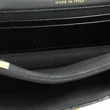 Mixed Chain Link CC Wallet on Chain Quilted Caviar Small