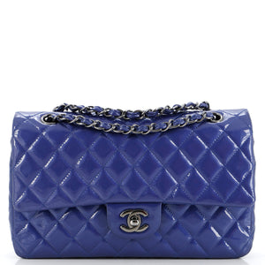 Classic Double Flap Bag Quilted Patent Medium