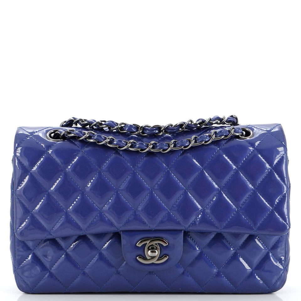 Classic Double Flap Bag Quilted Patent Medium