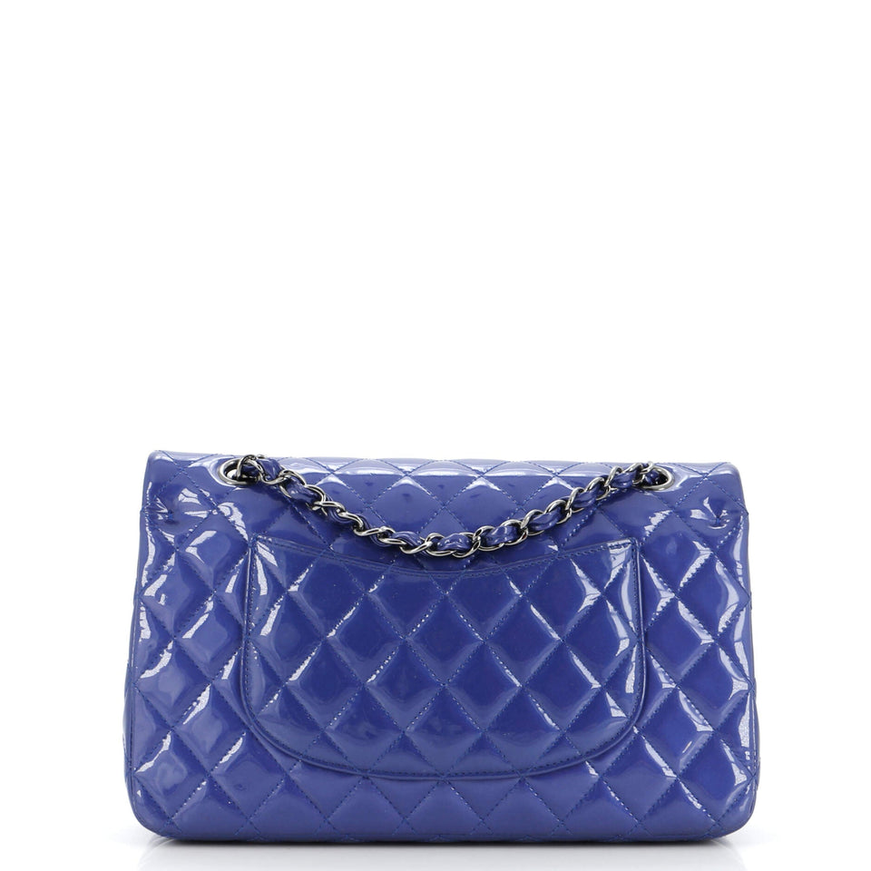 Classic Double Flap Bag Quilted Patent Medium