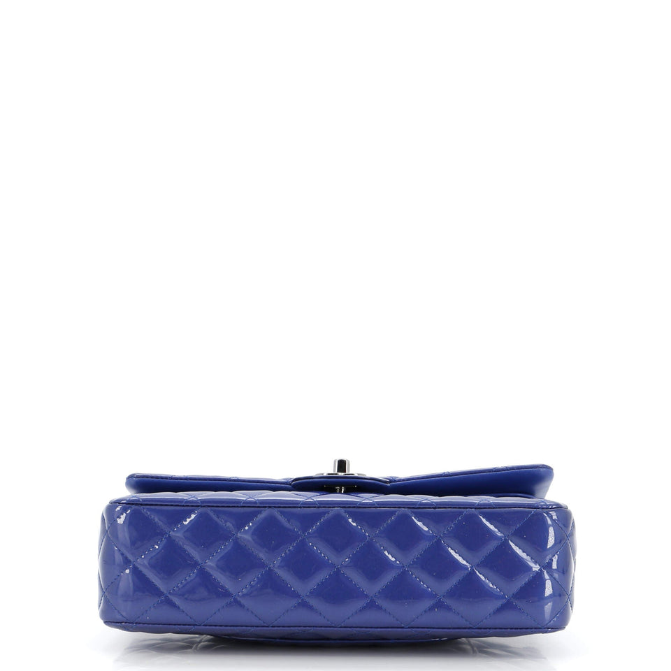 Classic Double Flap Bag Quilted Patent Medium