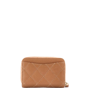 CC Zip Coin Purse Quilted Caviar Small