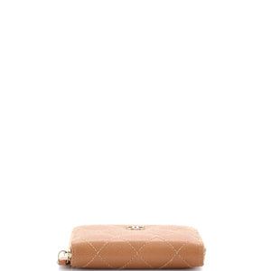 CC Zip Coin Purse Quilted Caviar Small