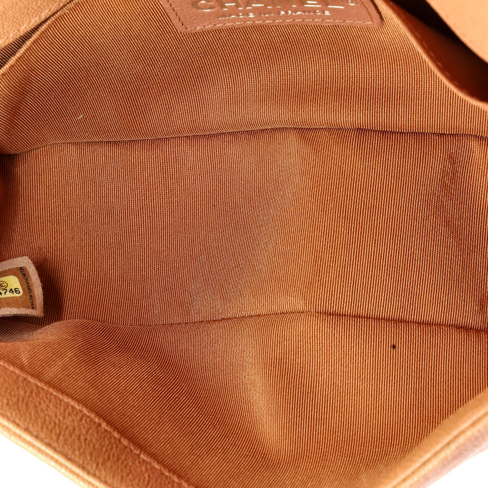 Boy Flap Bag Quilted Caviar Small