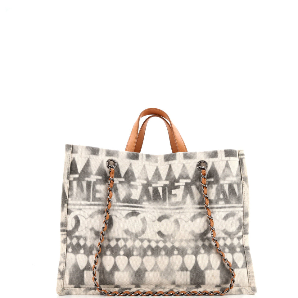 Iliad Shopping Tote Printed Canvas Medium