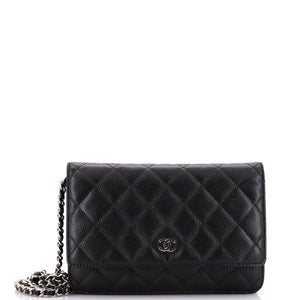 Wallet on Chain Quilted Caviar