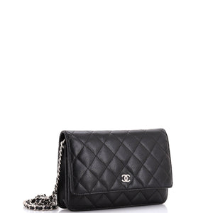 Wallet on Chain Quilted Caviar