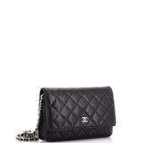 Wallet on Chain Quilted Caviar