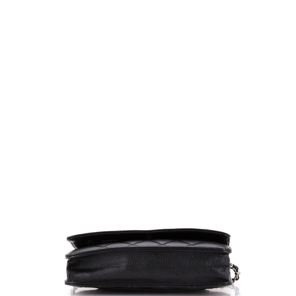 Wallet on Chain Quilted Caviar