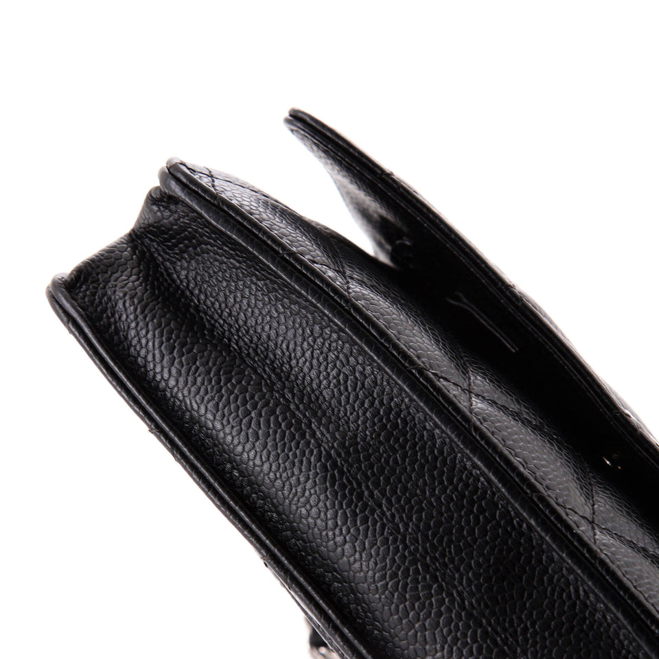 Wallet on Chain Quilted Caviar