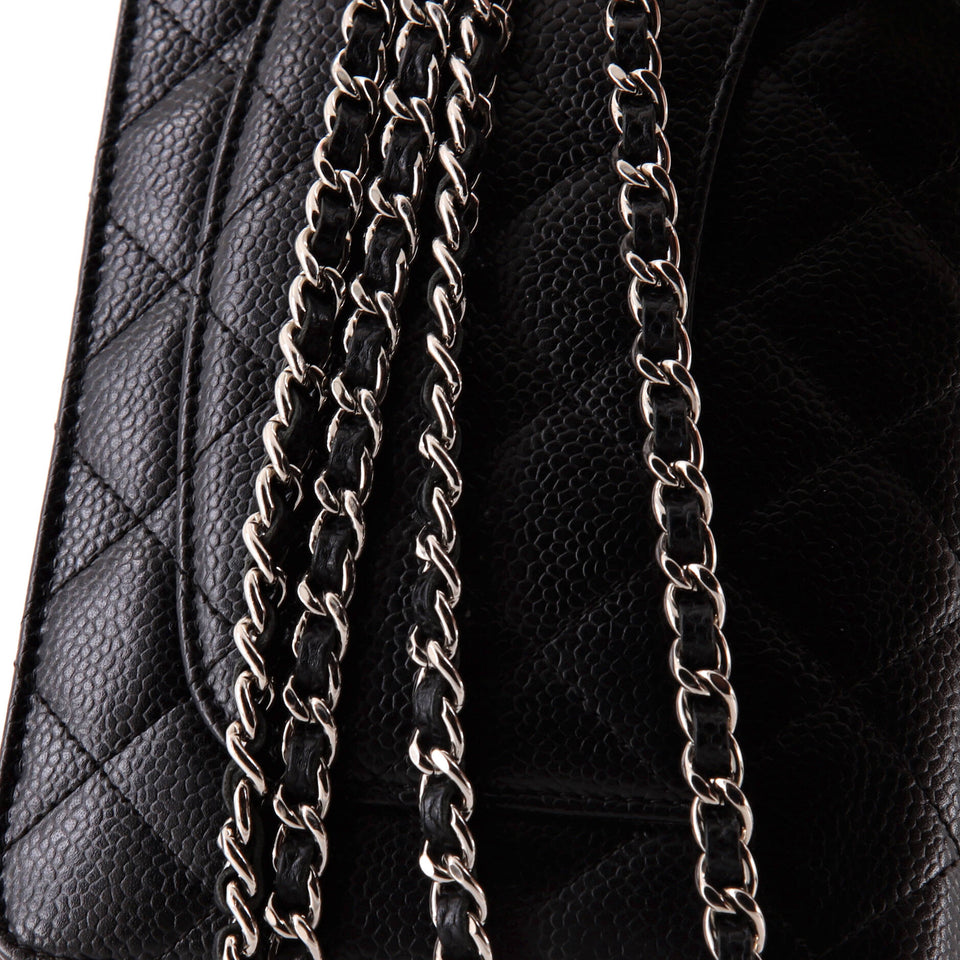 Wallet on Chain Quilted Caviar