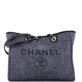 Deauville Tote Raffia with Glitter Detail Small