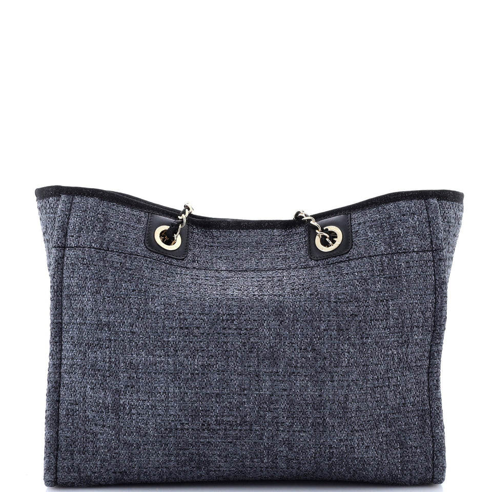 Deauville Tote Raffia with Glitter Detail Small