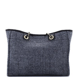 Deauville Tote Raffia with Glitter Detail Small