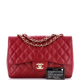 Classic Single Flap Bag Quilted Caviar Jumbo