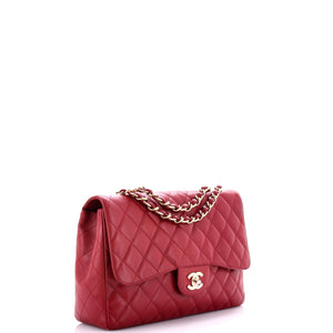 Classic Single Flap Bag Quilted Caviar Jumbo