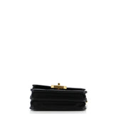 Crystal Geometric Frame CC Clutch with Chain Quilted Calfskin