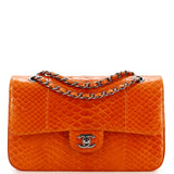 Classic Double Flap Bag Python Medium