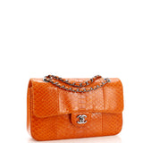 Classic Double Flap Bag Python Medium