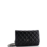 Wallet on Chain Quilted Caviar
