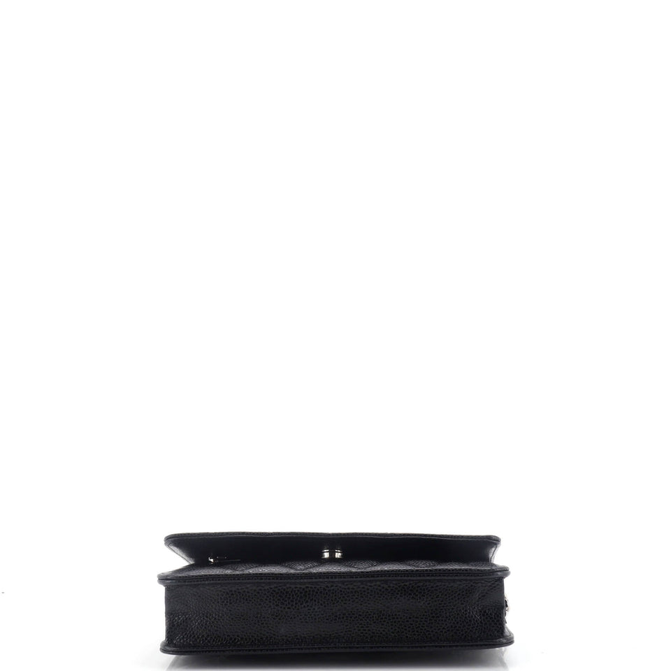 Wallet on Chain Quilted Caviar