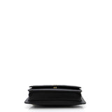CC Front Pocket Clutch with Chain Quilted Caviar Small