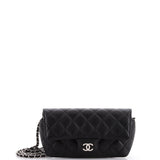 Classic Sunglasses Case with Chain Quilted Caviar
