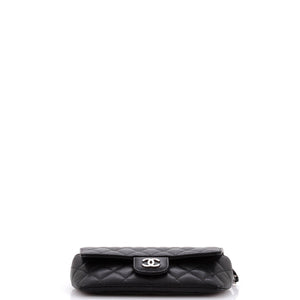 Classic Sunglasses Case with Chain Quilted Caviar