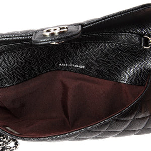 Classic Sunglasses Case with Chain Quilted Caviar
