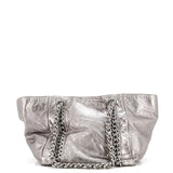 Modern Chain Tote Metallic Calfskin Medium