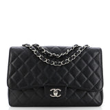 Classic Single Flap Bag Quilted Caviar Jumbo