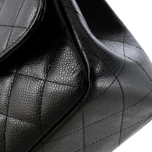 Classic Single Flap Bag Quilted Caviar Jumbo