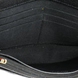 Crystal Woven CC Wallet on Chain Quilted Caviar