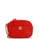 Casual Trip Camera Case Quilted Goatskin Small