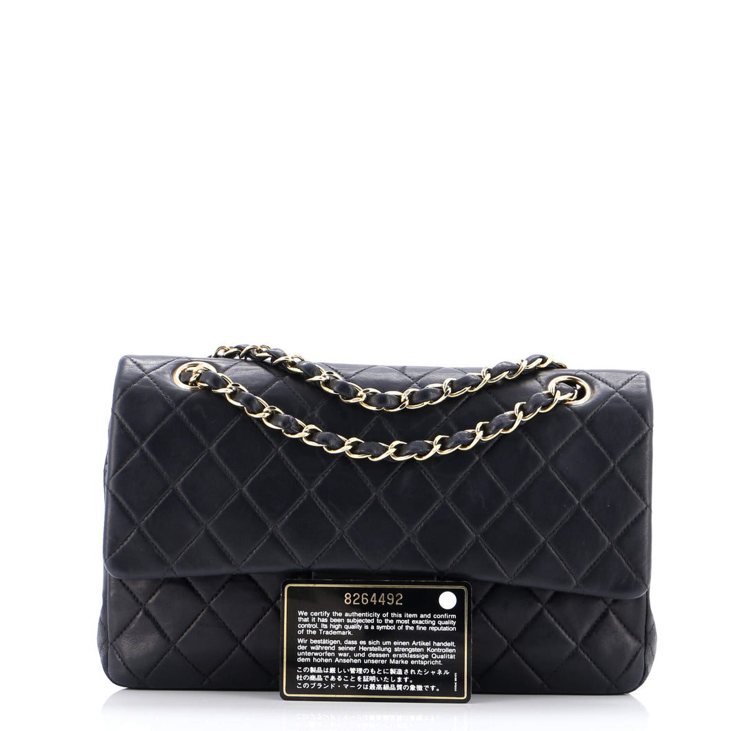 Vintage Classic Double Flap Bag Quilted Lambskin Medium