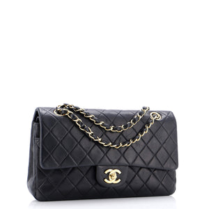Vintage Classic Double Flap Bag Quilted Lambskin Medium