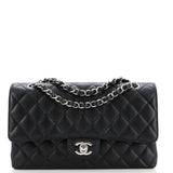 Classic Double Flap Bag Quilted Caviar Medium