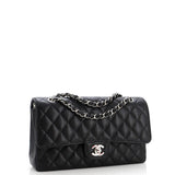 Classic Double Flap Bag Quilted Caviar Medium