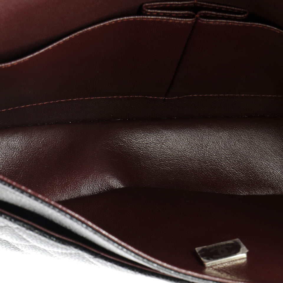 Classic Double Flap Bag Quilted Caviar Medium