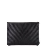 O Case Clutch Chevron Caviar Medium