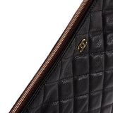 O Case Clutch Quilted Caviar Large