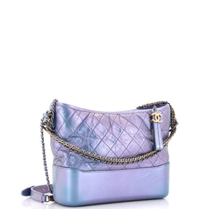 Gabrielle Hobo Quilted Iridescent Lambskin Medium