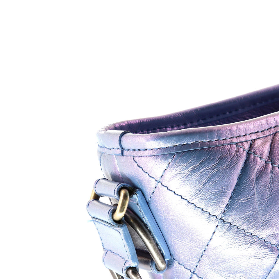 Gabrielle Hobo Quilted Iridescent Lambskin Medium