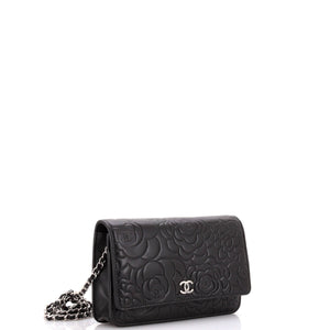 Wallet on Chain Camellia Lambskin