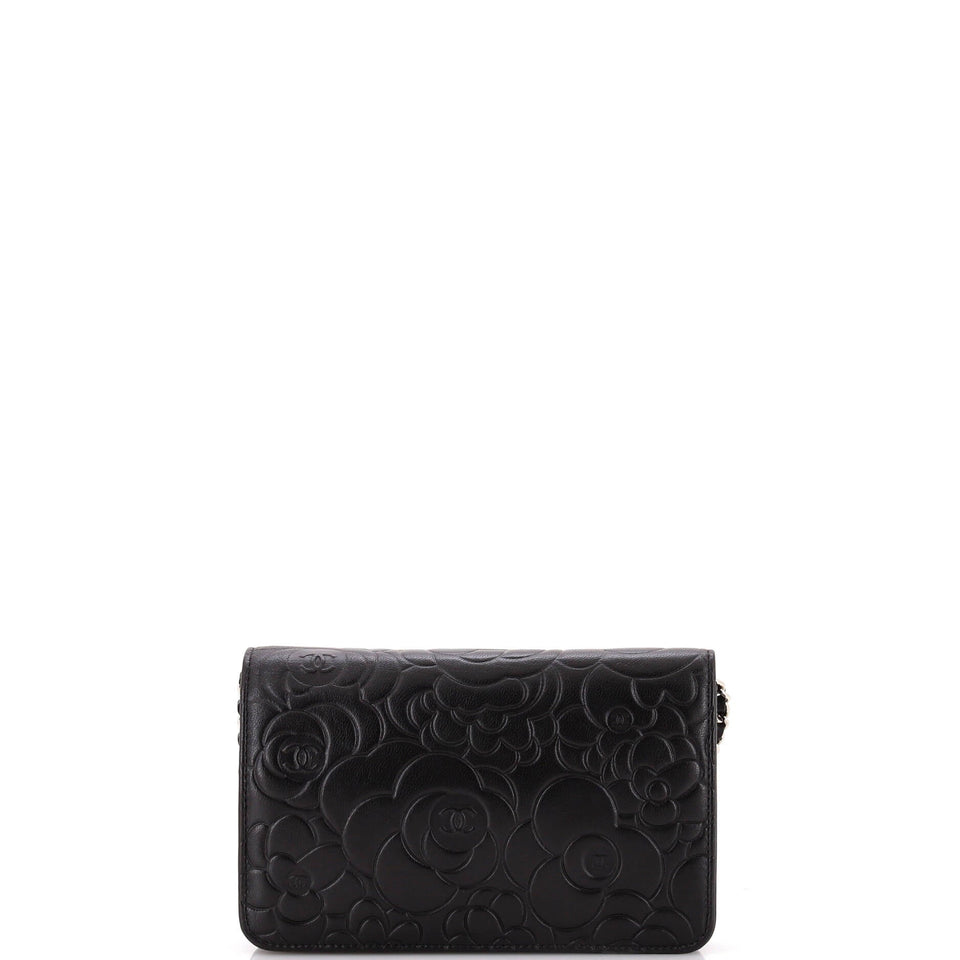 Wallet on Chain Camellia Lambskin
