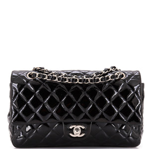 Classic Double Flap Bag Quilted Patent Medium